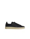 Tom Ford Suede Low-top Sneakers Warwick Silhouette Toe Rubber Sole In Black