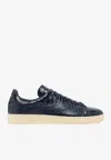 Tom Ford Warwick Alligator-print Leather Sneakers In Multi