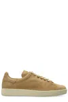 Tom Ford Warwick Suede Low-top Sneakers In Beige