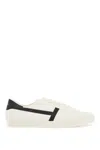 Tom Ford Jarvis Low-top Sneakers In Optical White/black + Ivory (white)