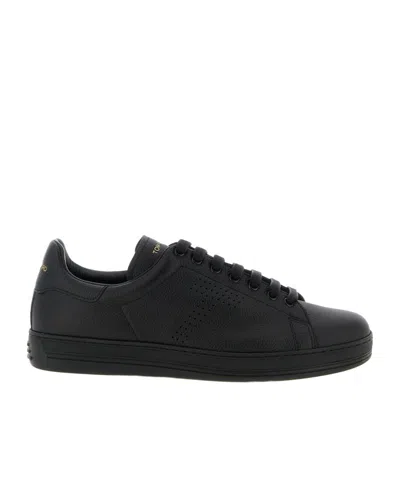 Tom Ford Warwick Lace-up Sneakers In Neutral