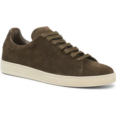 Tom Ford Warwick Low Top Sneaker In Green