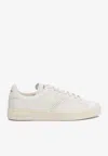 Tom Ford 'waiwick' White Low Top Sneakers With Perforated Logo On The Side And Logo Patch On The Tongue