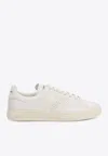 Tom Ford Warwick Perforated Logo Leather Sneakers In White