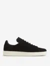 Tom Ford Suede Low-top Sneakers Warwick Silhouette Toe Rubber Sole In Black