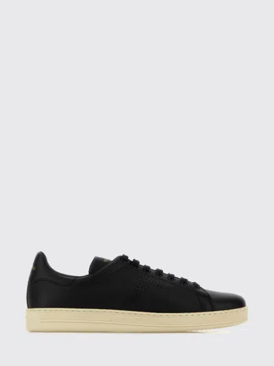 Tom Ford ウォーウィックグレインレザースニーカー In Black