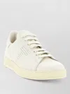 Tom Ford Perforated-logo Leather Sneakers In Multi