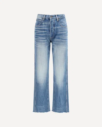 Tom Ford Stonewashed Denim Melanie Straight Pants In Blue