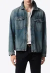 Tom Ford Washed Denim Jacket In Blue