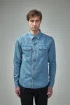 Tom Ford Washed Denim Outershirt In Blue