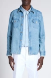 Tom Ford Washed Cotton Denim Jacket In Blue