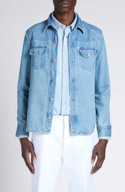 TOM FORD TOM FORD WASHED DENIM OVERSHIRT