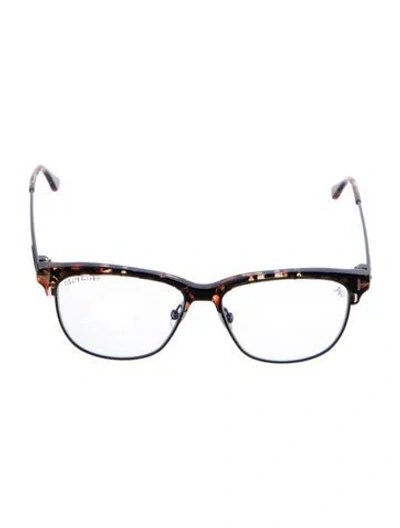 Pre-owned Tom Ford Wayfarer Eyeglasses In Brown