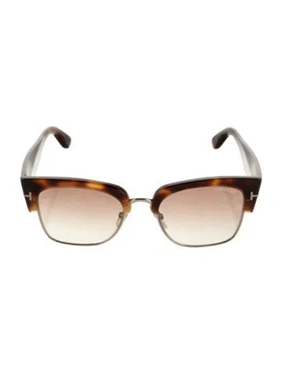 Pre-owned Tom Ford Wayfarer Eyeglasses In Brown