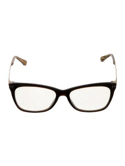 Pre-owned Tom Ford Wayfarer Eyeglasses In Brown