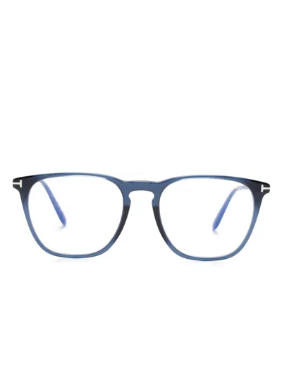 Tom Ford Wayfarer-frame Glasses In Blue