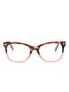 Tom Ford Wayfarer-frame Glasses In Brown