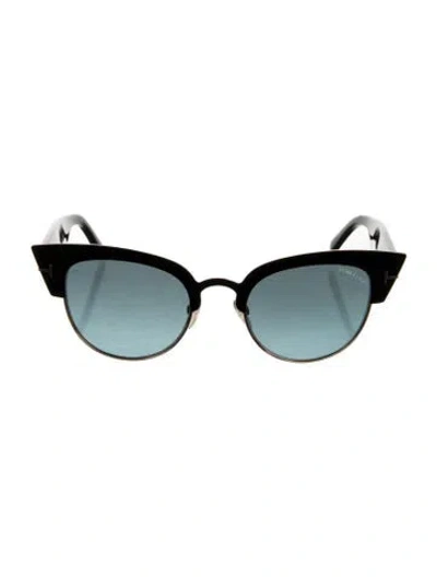 Pre-owned Tom Ford Wayfarer Gradient Sunglasses In Black