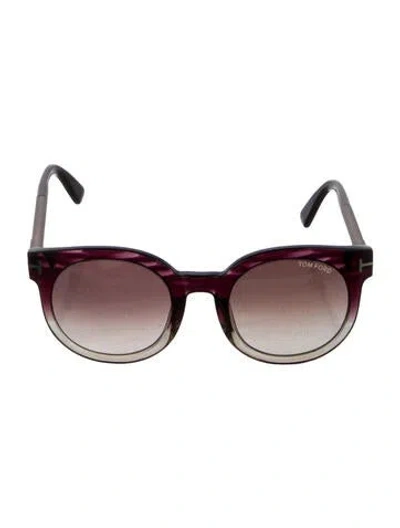 Pre-owned Tom Ford Wayfarer Gradient Sunglasses In Black