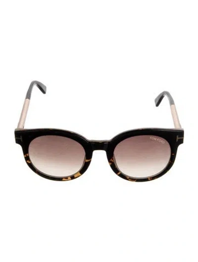 Pre-owned Tom Ford Wayfarer Gradient Sunglasses In Black