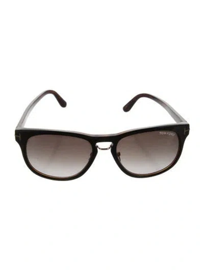 Pre-owned Tom Ford Wayfarer Gradient Sunglasses In Brown