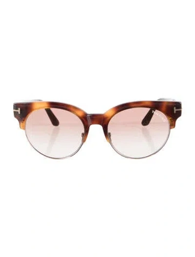 Pre-owned Tom Ford Wayfarer Gradient Sunglasses In Brown
