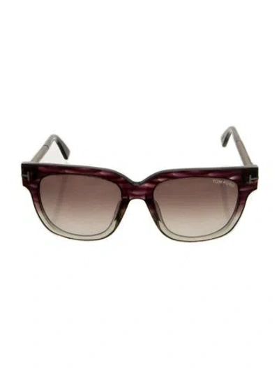 Pre-owned Tom Ford Wayfarer Gradient Sunglasses In Purple