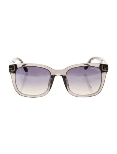 Pre-owned Tom Ford Wayfarer Gradient Sunglasses In Silver