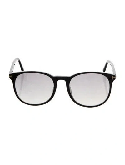 Pre-owned Tom Ford Wayfarer Mirrored Sunglasses In Black