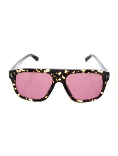 Pre-owned Tom Ford Wayfarer Mirrored Sunglasses In Multi