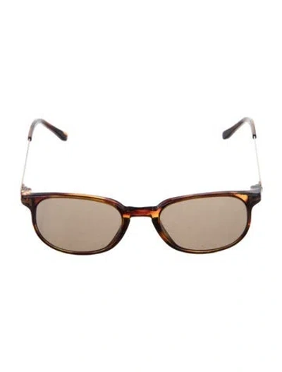 Pre-owned Tom Ford Wayfarer Tinted Sunglasses In Brown