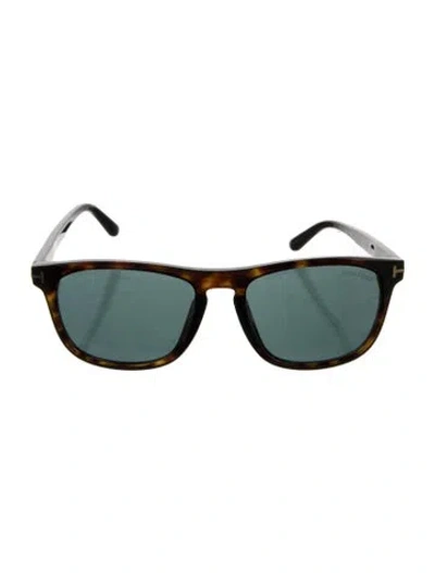 Pre-owned Tom Ford Wayfarer Tinted Sunglasses In Brown