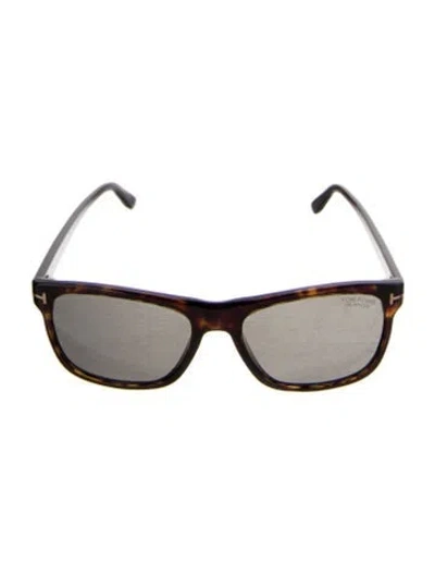 Pre-owned Tom Ford Wayfarer Tinted Sunglasses In Brown