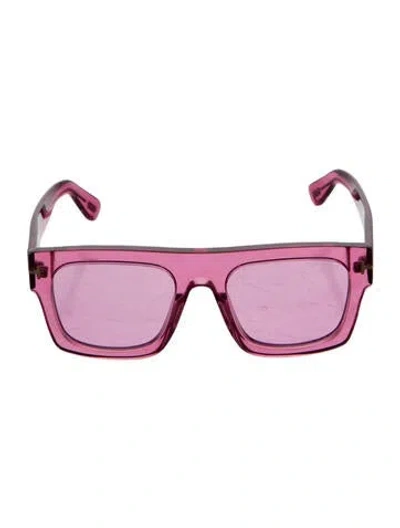 Pre-owned Tom Ford Wayfarer Tinted Sunglasses In Clear/pink