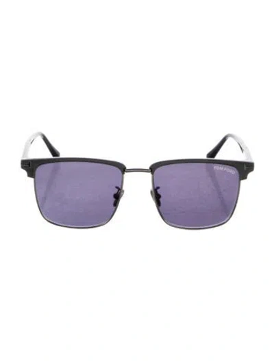 Pre-owned Tom Ford Wayfarer Tinted Sunglasses In Gray