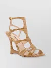 Tom Ford Wedge Sandals With Metal Ring Detail In Yellow