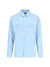 Tom Ford Relaxed Fit Shirt Long Sleeves In Light Blue