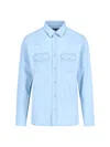Tom Ford Relaxed Fit Shirt Long Sleeves In Light Blue