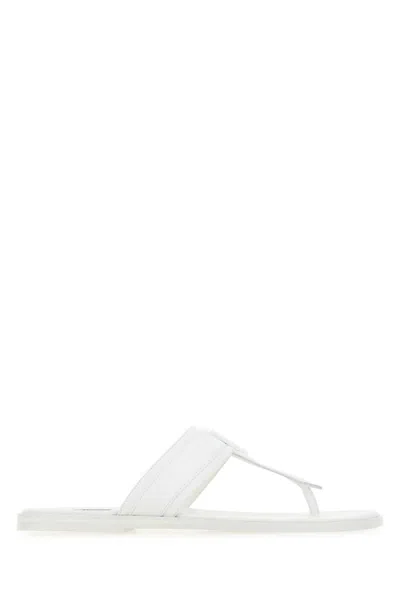 TOM FORD WHITE BRIGHTON SANDALS