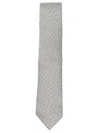 Tom Ford Silk Tie Herringbone Pattern Pointed Tip In Gray