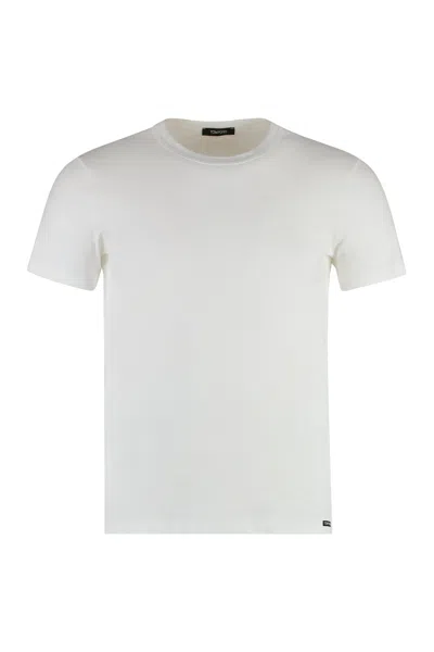 Tom Ford White Clothing T-shirts And Polos