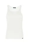 Tom Ford Man White Tank Tops In White