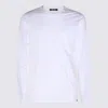 Tom Ford White Long-sleeved Basic T-shirt With Cuffs In Lyocell Blend Man In White