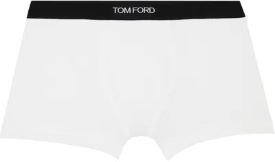TOM FORD WHITE COTTON BOXER BRIEFS
