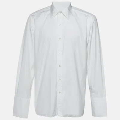 Pre-owned Tom Ford White Cotton French Cuff Long Sleeve Shirt Xxl