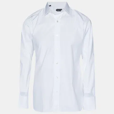 Pre-owned Tom Ford White Cotton Long Sleeve Shirt L