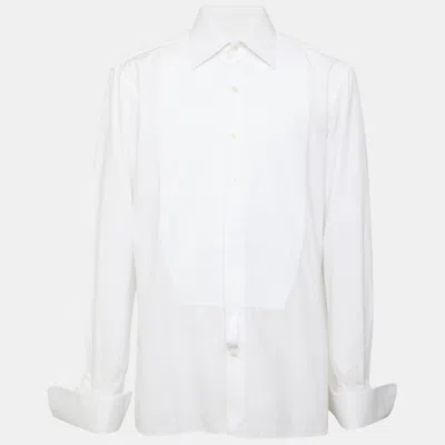 Pre-owned Tom Ford White Cotton Long Sleeve Shirt M