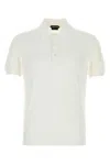 Tom Ford White Solid Shirt Collar Polo In White