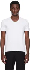 Tom Ford Viscose Coton Jersey Short Sleeve T-shirt In White