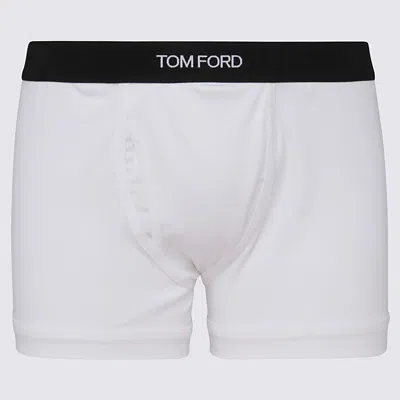 TOM FORD WHITE COTTON TWO PACK BOXERS